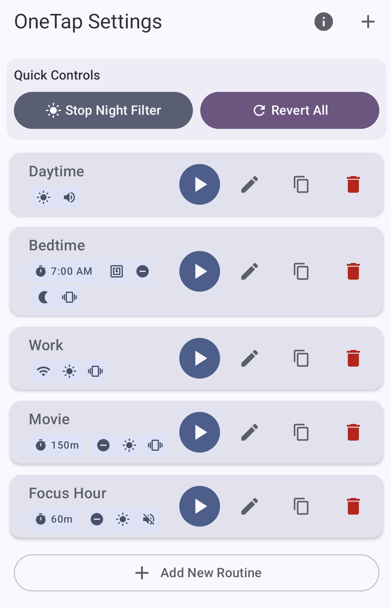 OneTap Settings Dashboard